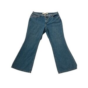 Venezia Women's Size 22 Average Blue Denim Flare Jeans Average Length
